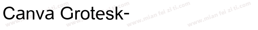 Canva Grotesk字体转换